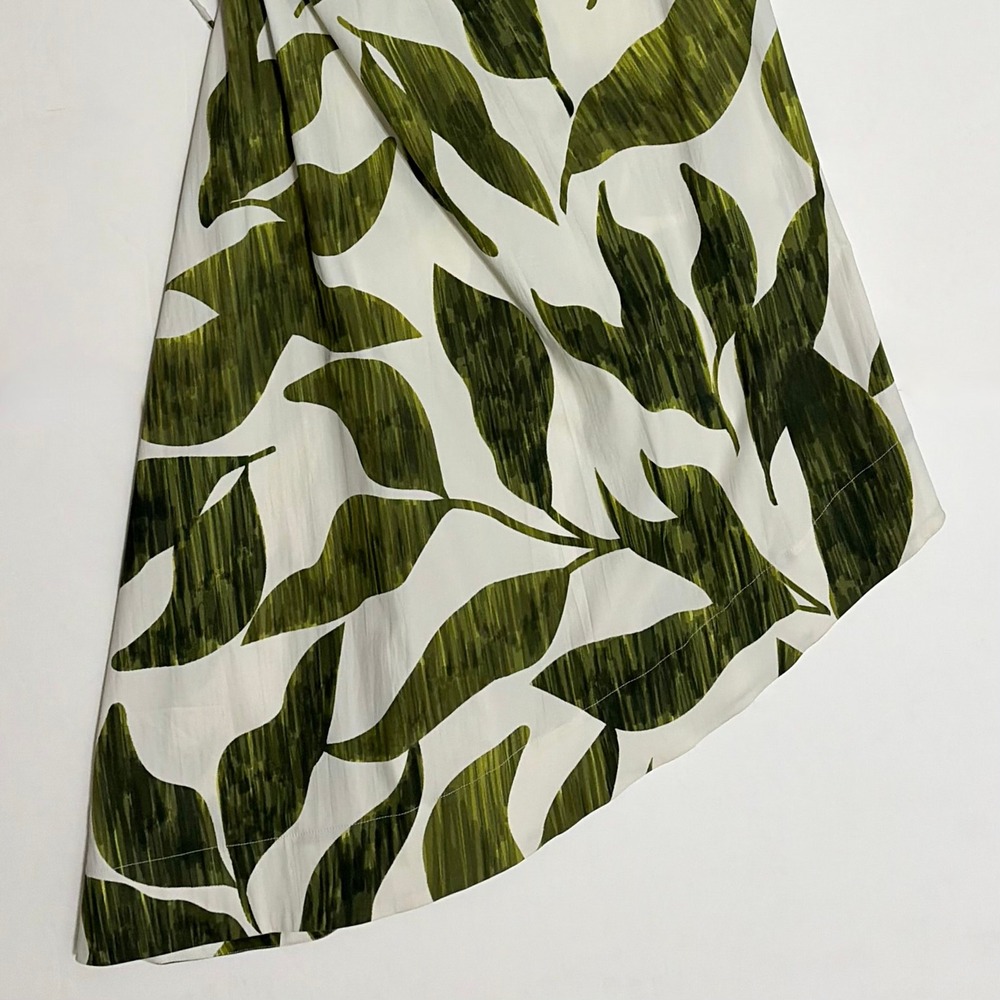 NWT!! ANTONIO MELANI x M.G. Style Lyons Printed Faux Wrap Asymmetric Skirt 2 - Picture 12 of 16
